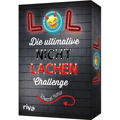RIVA LOL Die ultimative Nicht-lachen-Challenge Schwarzer Humor: Mit den besten Witzen, Flachwitzen, Scherzfragen. Partyspiel mit Trinkspielvariante. Ab 18 Jahren RIVA LOL Die ultimative Nicht-lachen-Challenge Schwarzer Humor: Mit den besten Witzen, Flachwitzen, Scherzfragen. Partyspiel mit Trinkspielvariante. Ab 18 Jahren