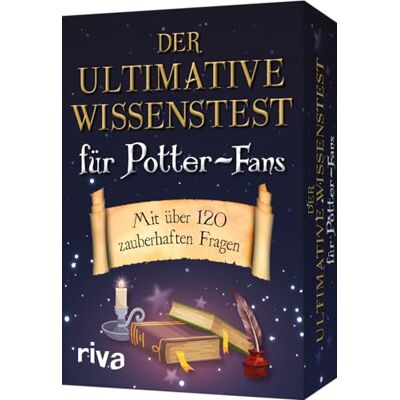 RIVA Der ultimative Wissenstest für Potter-Fans: Mit über 120 zauberhaften Fragen. Das spannende Quiz rund um Harry Potter. Tolles Geschenk für alle Potterheads. Ab 10 Jahren RIVA Der ultimative Wissenstest für Potter-Fans: Mit über 120 zauberhaften Fragen. Das spannende Quiz rund um Harry Potter. Tolles Geschenk für alle Potterheads. Ab 10 Jahren