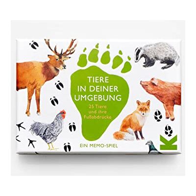 Laurence King Tiere in deiner Umgebung: 25 Tiere und ihre Fußabdrücke. Ein Memo-Spiel Laurence King Tiere in deiner Umgebung: 25 Tiere und ihre Fußabdrücke. Ein Memo-Spiel