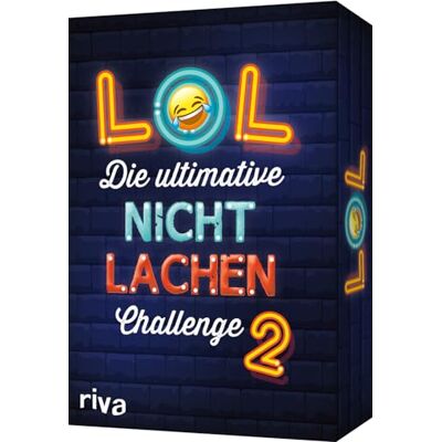 RIVA LOL Die ultimative Nicht-lachen-Challenge 2: Mit neuen Witzen, Flachwitzen und Scherzfragen. Teil 2 des Bestseller-Spiels. Ab 8 Jahren. Das perfekte Partyspiel RIVA LOL Die ultimative Nicht-lachen-Challenge 2: Mit neuen Witzen, Flachwitzen und Scherzfragen. Teil 2 des Bestseller-Spiels. Ab 8 Jahren. Das perfekte Partyspiel