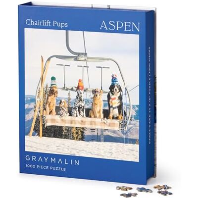 Galison Gray Malin Aspen 1000 Piece Book Box Puzzle Galison Gray Malin Aspen 1000 Piece Book Box Puzzle