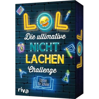 RIVA LOL Die ultimative Nicht-lachen-Challenge Edition für Schüler: Mit den besten Witzen, Flachwitzen, Scherzfragen. Partyspiel für Kindergeburtstage. Ab 8 Jahren RIVA LOL Die ultimative Nicht-lachen-Challenge Edition für Schüler: Mit den besten Witzen, Flachwitzen, Scherzfragen. Partyspiel für Kindergeburtstage. Ab 8 Jahren