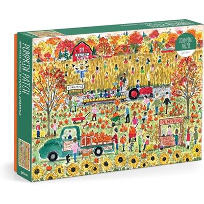 Galison Michael Storrings Pumpkin Patch. 1000 Piece Puzzle Galison Michael Storrings Pumpkin Patch. 1000 Piece Puzzle