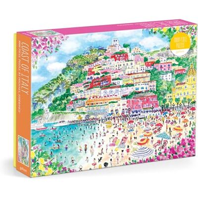 Galison Michael Storrings Coast of Italy 1000 Piece Puzzle Galison Michael Storrings Coast of Italy 1000 Piece Puzzle
