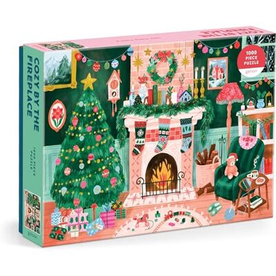Galison Cozy by the Fireplace 1000 Piece Puzzle Galison Cozy by the Fireplace 1000 Piece Puzzle