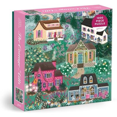 Galison Joy Laforme The Cottage Hills 1000 Piece Puzzle in a Square Box Galison Joy Laforme The Cottage Hills 1000 Piece Puzzle in a Square Box