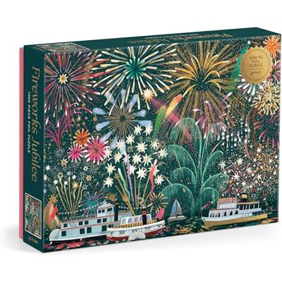 Galison Fireworks Jubilee 1000 Piece Foil Puzzle Galison Fireworks Jubilee 1000 Piece Foil Puzzle