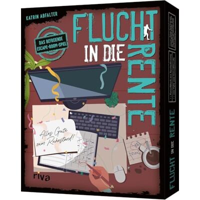 RIVA Flucht in die Rente: Das befreiende Escape-Room-Spiel Geschenk für Ruhestand, Pension, Fans von Rätsel, Krimi, True Crime. Zu Geburtstag, Weihnachten. Ab 12 (Flucht aus, Band 11) RIVA Flucht in die Rente: Das befreiende Escape-Room-Spiel Geschenk für Ruhestand, Pension, Fans von Rätsel, Krimi, True Crime. Zu Geburtstag, Weihnachten. Ab 12 (Flucht aus, Band 11)