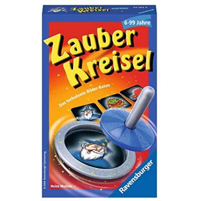 Ravensburger 23163 Zauberkreisel, souvenirspel voor 2-6 spelers vanaf 6 jaar, compact formaat, reisspel, raadspel Ravensburger 23163 Zauberkreisel, souvenirspel voor 2-6 spelers vanaf 6 jaar, compact formaat, reisspel, raadspel