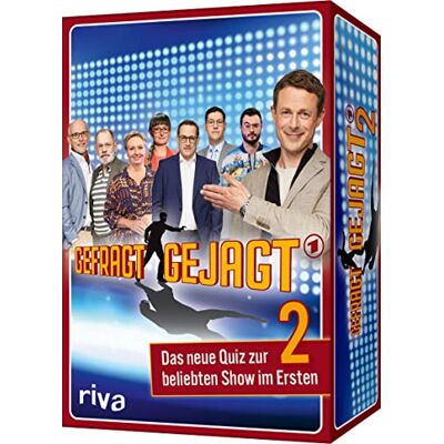 RIVA Gefragt Gejagt 2 Das neue Quiz zur beliebten Show im Ersten: Trainiere dein Allgemeinwissen mit über 200 kniffligen Fragen. Das perfekte Geschenk für alle Quiz- und Rätsel-Fans RIVA Gefragt Gejagt 2 Das neue Quiz zur beliebten Show im Ersten: Trainiere dein Allgemeinwissen mit über 200 kniffligen Fragen. Das perfekte Geschenk für alle Quiz- und Rätsel-Fans