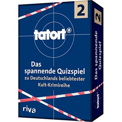 RIVA Tatort 2 Das neue spannende Quizspiel zu Deutschlands beliebtester Kult-Krimireihe: Das perfekte Geschenk für alle Tatort-Fans im handlichen Kartenformat. Teste dein Fan-Wissen RIVA Tatort 2 Das neue spannende Quizspiel zu Deutschlands beliebtester Kult-Krimireihe: Das perfekte Geschenk für alle Tatort-Fans im handlichen Kartenformat. Teste dein Fan-Wissen