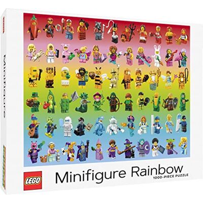 Chronicle Books Lego Minifigure Rainbow 1000-piece Puzzle: 1000 Piece Chronicle Books Lego Minifigure Rainbow 1000-piece Puzzle: 1000 Piece