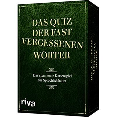 RIVA Das Quiz der fast vergessenen Wörter: Das spannende Kartenspiel für Sprachliebhaber RIVA Das Quiz der fast vergessenen Wörter: Das spannende Kartenspiel für Sprachliebhaber