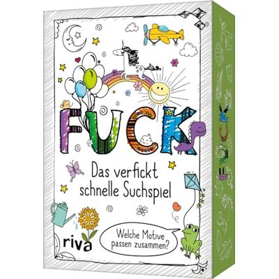 RIVA FUCK Das verfickt schnelle Suchspiel: Welche Motive passen zusammen? Der Klassiker für unterwegs, Party, Spieleabend. Witziges Geschenk zu Geburtstag, Weihnachten. Ab 16 Jahren RIVA FUCK Das verfickt schnelle Suchspiel: Welche Motive passen zusammen? Der Klassiker für unterwegs, Party, Spieleabend. Witziges Geschenk zu Geburtstag, Weihnachten. Ab 16 Jahren