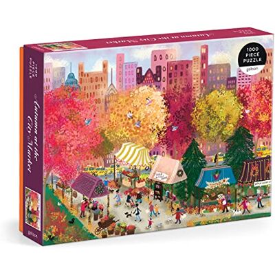 Galison Joy Laforme Autumn At The City Market 1000 Piece Puzzle, 9780735380141 Galison Joy Laforme Autumn At The City Market 1000 Piece Puzzle, 9780735380141