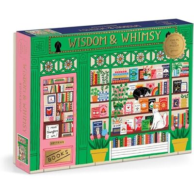 Galison Wisdom & Whimsy Bookshop 1000 Piece Puzzle Galison Wisdom & Whimsy Bookshop 1000 Piece Puzzle