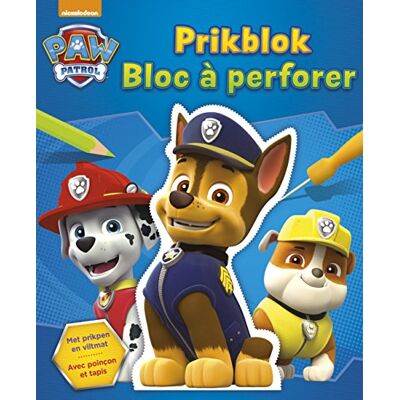 Studio 100 Paw Patrol prikblok ; La Pat'patrouille bloc à perforer: Met prikpen en viltmat Studio 100 Paw Patrol prikblok ; La Pat'patrouille bloc à perforer: Met prikpen en viltmat