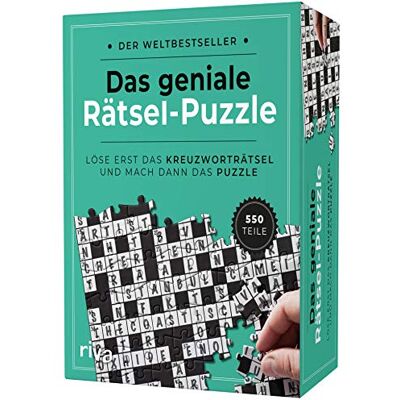 RIVA Das geniale Rätsel-Puzzle: Löse erst das Kreuzworträtsel und mach dann das Puzzle RIVA Das geniale Rätsel-Puzzle: Löse erst das Kreuzworträtsel und mach dann das Puzzle