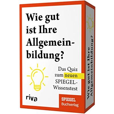 RIVA Wie gut ist Ihre Allgemeinbildung?: Das Quiz zum neuen SPIEGEL-Wissenstest RIVA Wie gut ist Ihre Allgemeinbildung?: Das Quiz zum neuen SPIEGEL-Wissenstest