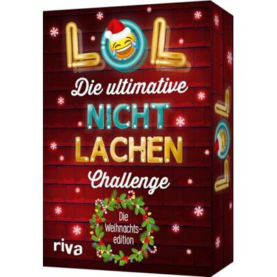 RIVA LOL Die ultimative Nicht-lachen-Challenge Die Weihnachtsedition: Mit den besten Witzen, Flachwitzen, Scherzfragen. Tolles Partyspiel zu Nikolaus, im Adventskalender. Ab 8 Jahren RIVA LOL Die ultimative Nicht-lachen-Challenge Die Weihnachtsedition: Mit den besten Witzen, Flachwitzen, Scherzfragen. Tolles Partyspiel zu Nikolaus, im Adventskalender. Ab 8 Jahren