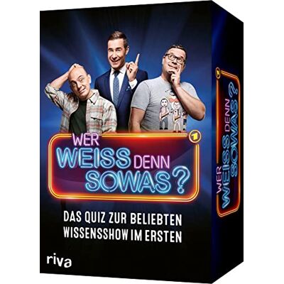 RIVA Wer weiß denn sowas? Das Quiz zur beliebten Wissensshow im Ersten: Trainiere dein Allgemeinwissen mit den spannendsten Fragen der Show. Das perfekte Geschenk für alle Quiz-Fans RIVA Wer weiß denn sowas? Das Quiz zur beliebten Wissensshow im Ersten: Trainiere dein Allgemeinwissen mit den spannendsten Fragen der Show. Das perfekte Geschenk für alle Quiz-Fans