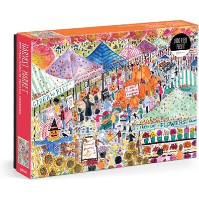 Galison Michael Storrings Harvest Market 1000 Piece Puzzle Galison Michael Storrings Harvest Market 1000 Piece Puzzle