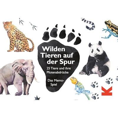 Laurence King Wilden Tieren auf der Spur: 25 Tiere und ihre Pfotenabdrücke. Das Memo-Spiel Laurence King Wilden Tieren auf der Spur: 25 Tiere und ihre Pfotenabdrücke. Das Memo-Spiel
