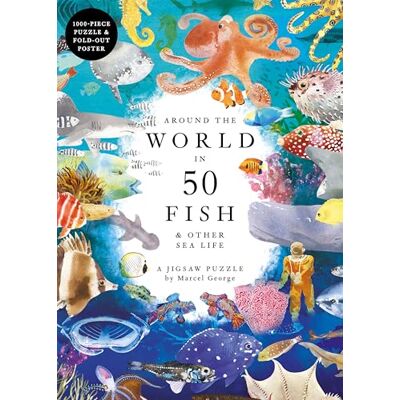 Laurence King Around the World in 50 Fish A Jigsaw Puzzle/anglais Laurence King Around the World in 50 Fish A Jigsaw Puzzle/anglais