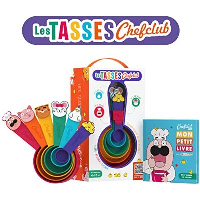 Chefclub Coffret Starter Kit Les Tasses Keukengerei voor kinderen – keuken wordt een spel – leren met plezier – interessant boek Chefclub Coffret Starter Kit Les Tasses Keukengerei voor kinderen – keuken wordt een spel – leren met plezier – interessant boek