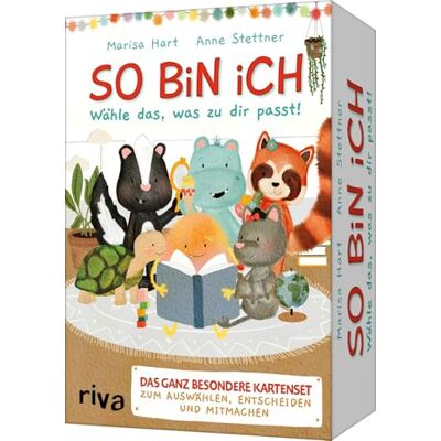 RIVA So bin ich Das ganz besondere Kartenset zum Auswählen, Entscheiden und Mitmachen: Zum 'SPIEGEL'-Bestseller. Selbstwahrnehmung und Selbstvertrauen stärken. Für Kinder ab 3 Jahren. RIVA So bin ich Das ganz besondere Kartenset zum Auswählen, Entscheiden und Mitmachen: Zum 'SPIEGEL'-Bestseller. Selbstwahrnehmung und Selbstvertrauen stärken. Für Kinder ab 3 Jahren.