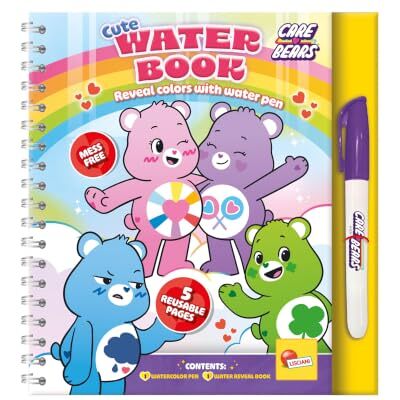 Liscianigiochi Lisciani, Magisch Waterkleurboek Bisounours Care Bears voor Kinderen vanaf 3 Jaar, Herbruikbaar Inkleuren met Water Zonder Knoeien met Navulbare Pen Inbegrepen, Knutselen Kinderen Liscianigiochi Lisciani, Magisch Waterkleurboek Bisounours Care Bears voor Kinderen vanaf 3 Jaar, Herbruikbaar Inkleuren met Water Zonder Knoeien met Navulbare Pen Inbegrepen, Knutselen Kinderen