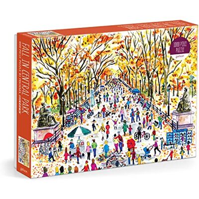 Galison Michael Storrings Fall In Central Park 1000 Piece Puzzle, 9780735380202 Galison Michael Storrings Fall In Central Park 1000 Piece Puzzle, 9780735380202