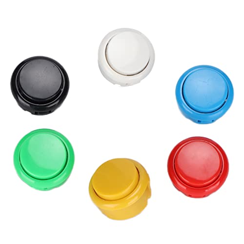 BROLEO Arcade-knop, Stabiel Eenvoudig Te Vervangen Arcade Joystick Game Console-knoppen Kunststof Lange Levensduur voor XBOX360 voor Arcade Joystick Game Console