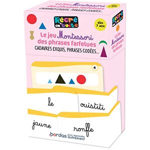 Bordas Récré en boîte Le jeu Montessori des phrases farfelues