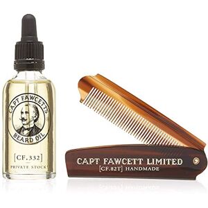 CAPTAIN FAWCETT Pack Regalo Aceite y Peine Bigote