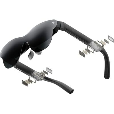 OBA RayNeo Air 4 PRO AR/XR bril, HDR10-display, chip Vision 4000, virtual cinema 201 inch, audio van Bang & Olufsen, 3D voor films en games voor iPhone 17, 16, 15/Android/Switch 2/Mac/Steam Deck/PS4 OBA RayNeo Air 4 PRO AR/XR bril, HDR10-display, chip Vision 4000, virtual cinema 201 inch, audio van Bang & Olufsen, 3D voor films en games voor iPhone 17, 16, 15/Android/Switch 2/Mac/Steam Deck/PS4