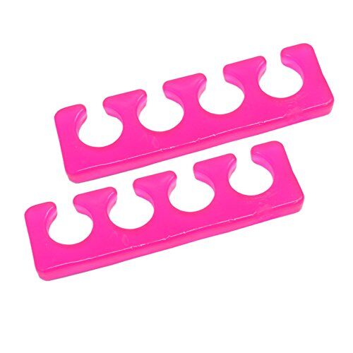 NAILFUN Siliconen teenspreider 2 stuks verpakking kleur: roze roze vingerspreider