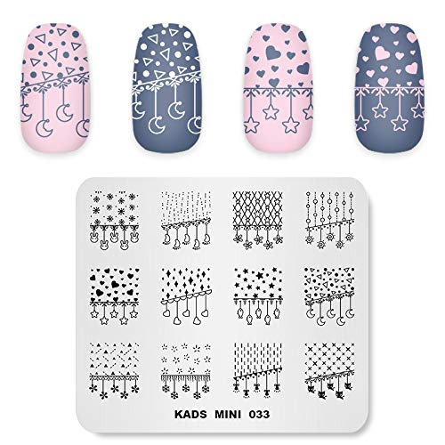 ALEXNAILART Nail Stempelen Plaat Cartoon Bloem Maan Ster Sneeuwvlok Hart Multi-Patroon Stempelen Sjabloon Afbeelding Nail Art Stempel Schraper Nagels Tool