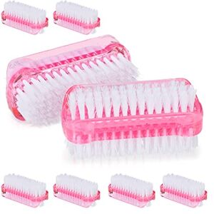 RELAXDAYS 8-delige Dubbele Nagelspons-set - Roze - Plastic - 8st - Nail brush set RELAXDAYS 8-delige Dubbele Nagelspons-set - Roze - Plastic - 8st - Nail brush set