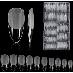 Carehabi Kunstnagels, 500 stuks, acrylcapsules, transparant, Amerikaanse stijl, met opbergkoffer voor manicurestudio's en doe-het-zelf, nail art thuis, 10 maten (amandelshort) Carehabi Kunstnagels, 500 stuks, acrylcapsules, transparant, Amerikaanse stijl, met opbergkoffer voor manicurestudio's en doe-het-zelf, nail art thuis, 10 maten (amandelshort)