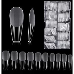 Carehabi Kunstnagels, 500 stuks, acryl, transparant, Amerikaanse nagelset, met opbergkoffer voor manicurestudio's en doe-het-zelf, nail art thuis, 10 maten (halfmat) Carehabi Kunstnagels, 500 stuks, acryl, transparant, Amerikaanse nagelset, met opbergkoffer voor manicurestudio's en doe-het-zelf, nail art thuis, 10 maten (halfmat)