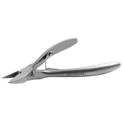 Semilac Pedicure nagelriemtang, 14 mm, roestvrij staal, pedicuretang voor dikke en ingegroeide nagels, scherp en nauwkeurig, roestvrij & steriliseerbaat Semilac Pedicure nagelriemtang, 14 mm, roestvrij staal, pedicuretang voor dikke en ingegroeide nagels, scherp en nauwkeurig, roestvrij & steriliseerbaat