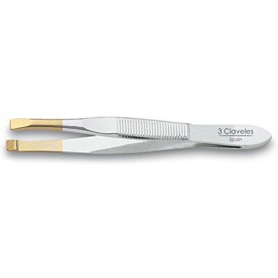 3 Claveles Pinza Recta P.Oro 8 Cm. D 3C voor volwassenen voor praktisch dagelijks gebruik, 8 Cm 3 Claveles Pinza Recta P.Oro 8 Cm. D 3C voor volwassenen voor praktisch dagelijks gebruik, 8 Cm