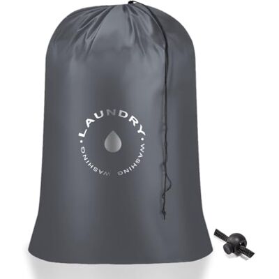 AiQInu Opvouwbare waszakken met trekkoord, scheurbestendig, draagbaar, grote capaciteit voor studenten, appartementen, reizen, vakantie, universiteit, 60 x 85 cm AiQInu Opvouwbare waszakken met trekkoord, scheurbestendig, draagbaar, grote capaciteit voor studenten, appartementen, reizen, vakantie, universiteit, 60 x 85 cm
