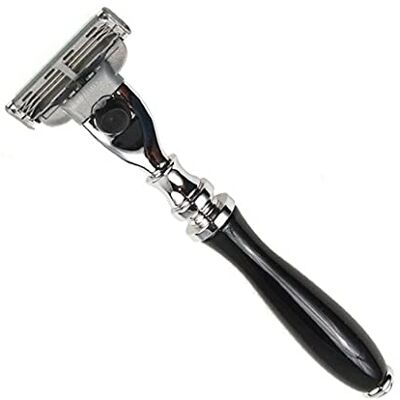 Parker Safety Razor Parker Mach 3 compatibele Razor zwarte harshandgreep model 111B-M3 Parker Safety Razor Parker Mach 3 compatibele Razor zwarte harshandgreep model 111B-M3