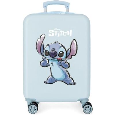 Disney Adorable Stitch Moods Cabinekoffer, stijf ABS-cijferslot, zijkant, 4 dubbele wielen, handbagage, Maak een gezicht, Maleta cabina, handbagage Disney Adorable Stitch Moods Cabinekoffer, stijf ABS-cijferslot, zijkant, 4 dubbele wielen, handbagage, Maak een gezicht, Maleta cabina, handbagage