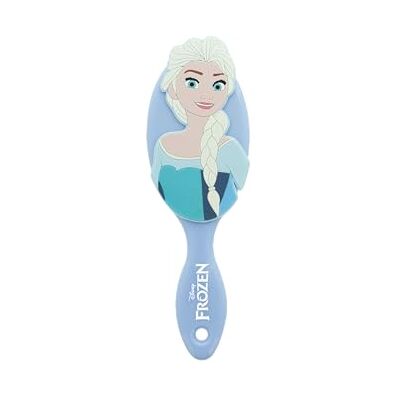 Disney FROZEN De ijskoningin ontwarrende haarborstel, zachte noppen tegen knopen, zacht en eenvoudig ontwarren voor kinderen, compact formaat, ideaal voor dagelijks gebruik, officieel product Disney FROZEN De ijskoningin ontwarrende haarborstel, zachte noppen tegen knopen, zacht en eenvoudig ontwarren voor kinderen, compact formaat, ideaal voor dagelijks gebruik, officieel product