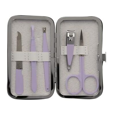 Demeliss Beauty 5-in-1 manicureset – nagelknipper – metalen vijl – pincet – schaar – nagelriemsnijder – complete en compacte set Demeliss Beauty 5-in-1 manicureset – nagelknipper – metalen vijl – pincet – schaar – nagelriemsnijder – complete en compacte set