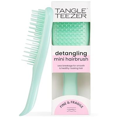 Tangle Teezer Mini Ultimate Detangler Fine and Fragile Voor nat en droog haar Anti-klit borstel voor dun en fijn haar Perfecte borstel voor kinderen en voor op reis Jade Lagoon Tangle Teezer Mini Ultimate Detangler Fine and Fragile Voor nat en droog haar Anti-klit borstel voor dun en fijn haar Perfecte borstel voor kinderen en voor op reis Jade Lagoon