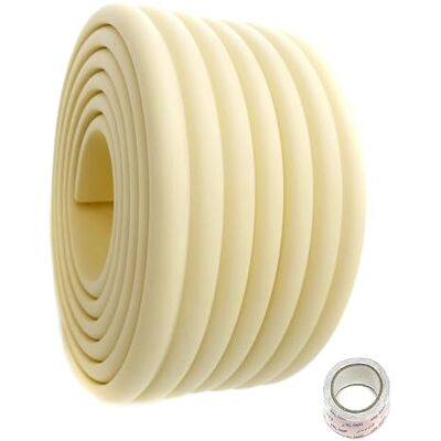HIMRY KXD7002-ivory randbescherming stootbescherming spons, crème, 8 mm x 80 mm x 2 m zekeringspuffer HIMRY KXD7002-ivory randbescherming stootbescherming spons, crème, 8 mm x 80 mm x 2 m zekeringspuffer